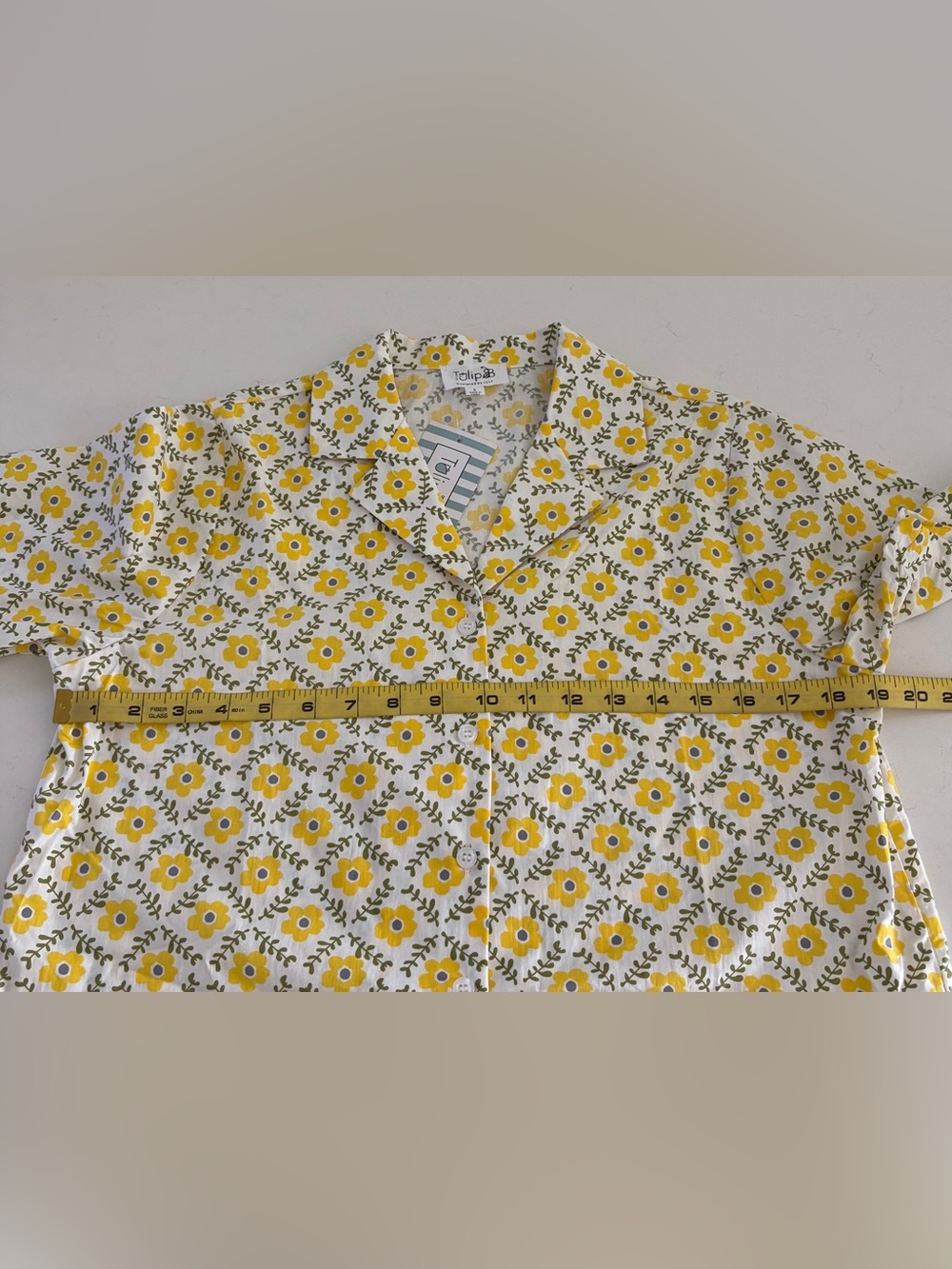 Tulip B Button-down Floral Top - S - Picture 6 of 7